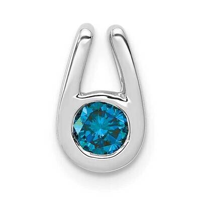 1/4Ct. Blue Diamond Chain Slide 14k White Gold PM4725-BD-025-WA, MPN: PM4725-BD-025-WA, 883957824208