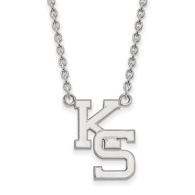 Kansas State University Large Pendant with Necklace Sterling Silver SS057KSU-18, MPN: SS057KSU-18, …