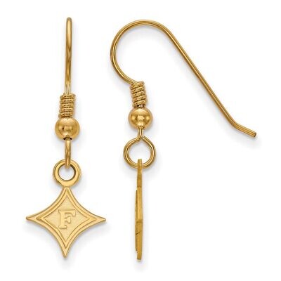 Furman University x-Small Dangle Earring Wire Gold-plated Silver GP005FUU, MPN: GP005FUU, 886774900…