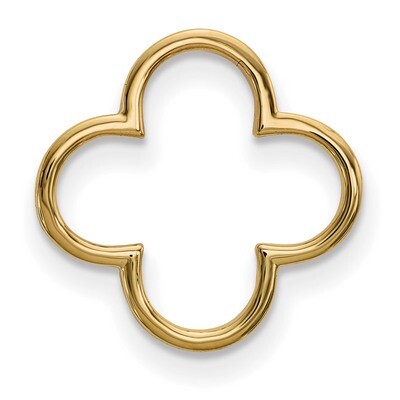 Small Quatrefoil Design Chain Slide 14k Gold XP5052, MPN: XP5052, 886774017631