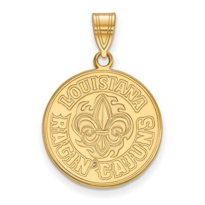 University of Louisiana at Lafayette Large Pendant Gold-plated Silver GP002USL, MPN: GP002USL, 8867…