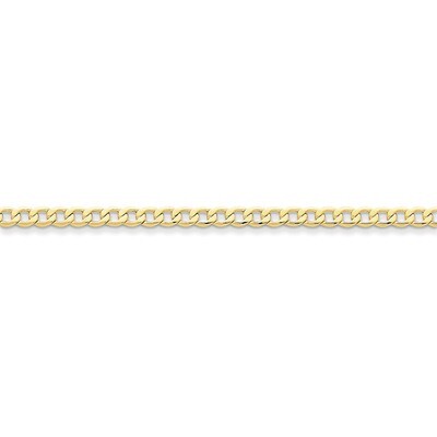 4.3mm Semi-Solid Curb Link Chain 8 Inch 10k Gold 10BC107-8, MPN: 10BC107-8, 886774536200