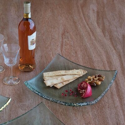 Annieglass Slab Square Slab Platinum, MPN: HA240P, UPC: