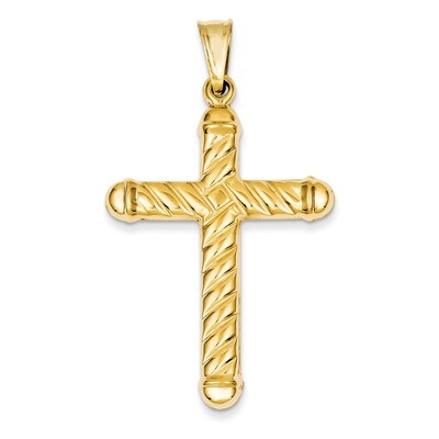 Hollow Cross Pendant 14k Gold C3662, MPN: C3662, 883957898261