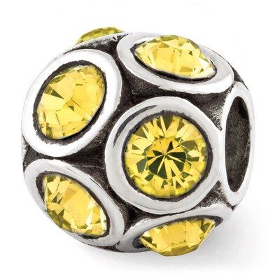 November Swarovski Elements Bead - Sterling Silver QRS2687NOV, MPN: QRS2687NOV, 886774992488