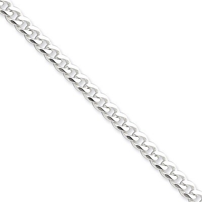 20 Inch 6mm Curb Chain Sterling Silver QCB150-20, MPN: QCB150-20, 883957083582