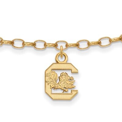 University of South Carolina Anklet Gold-plated Silver GP030USO, MPN: GP030USO, 886774934013