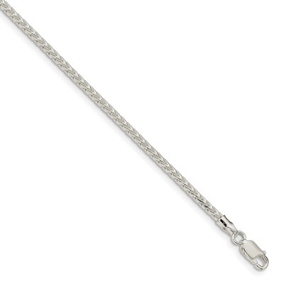 2.55mm Diamond-cut Square Franco Bracelet 7 Inch Sterling Silver QQF080-7, MPN: QQF080-7, 886774003…