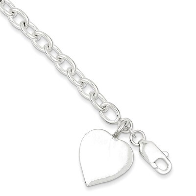 7.25 Inch Link Bracelet Sterling Silver Fancy QG1476-7.25, MPN: QG1476-7.25, 883957947532