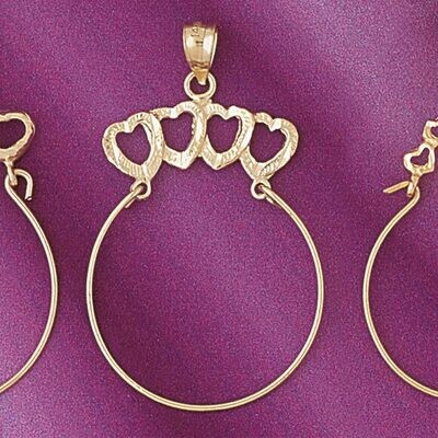 Dazzlers Jewelry Holder Pendant Necklace Charm Bracelet in Yellow, White or Rose Gold 4209, MPN: DZ…