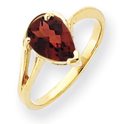 Garnet Ring 14k Gold 9x6mm Pear Y4616GA, MPN: Y4616GA, 883957463810