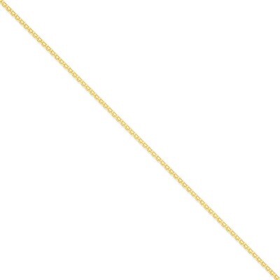 2mm Lightweight Handmade Flat Chain 7 Inch 14k Gold HLF13-7, MPN: HLF13-7, 886774389097