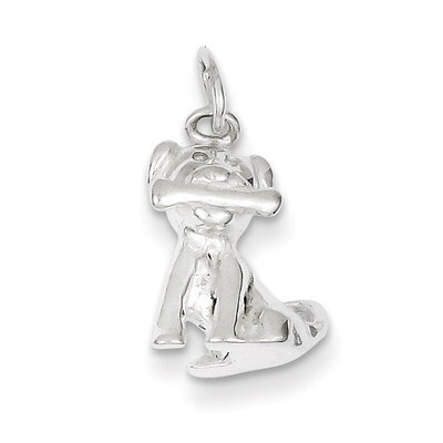 Doggie Bone Charm Sterling Silver QC7150, MPN: QC7150, 883957557199
