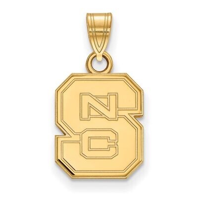 North Carolina State University Small Pendant 14k Yellow Gold 4Y002NCS, MPN: 4Y002NCS, 886774858838