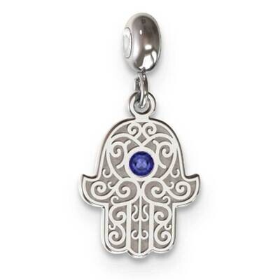Memi Chamseh with Swarovski Crystal Charm Sterling Silver Rhodium-plated ME104-SS, MPN: ME104-SS,