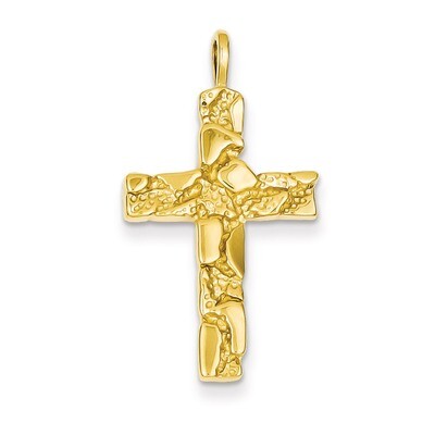 Nugget Cross Pendant 14k Gold C1480, MPN: C1480, 883957477916