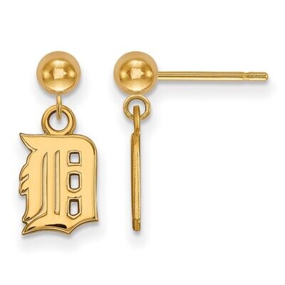 Detroit Tigers Earring Dangle Ball Gold-plated Silver GP010TIG, MPN: GP010TIG, 886774911519