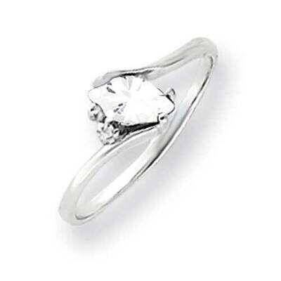 7x3.5mm Marquise Cubic ZirconiDiamond Ring 14k White Gold Y4746CZ_AA, MPN: Y4746CZ_AA, 883957606750