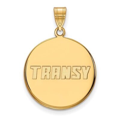 Transylvania University Large Disc Pendant 14k Yellow Gold 4Y001TRU, MPN: 4Y001TRU, 886774856926