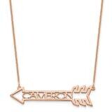 Personalized Arrow Necklace 14k Rose Gold XNA930R, MPN: XNA930R,