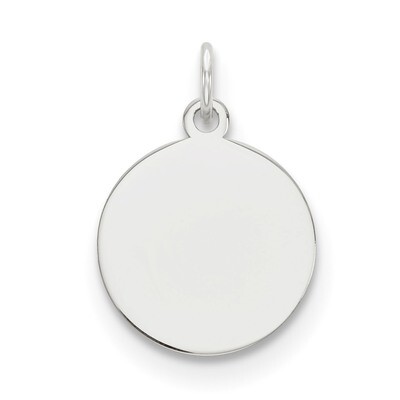 Plain .018 Gauge Circular Engravable Disc Charm 14k white Gold XWM605/18, MPN: XWM605/18, 883957966…