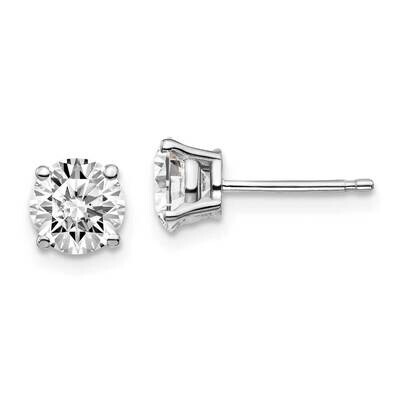 1 1/2ctw Certified SI1/SI2 G H I Lab Grown Diamond 4-Prong Earrings 14k White Gold EM1006-150C-WLG,…