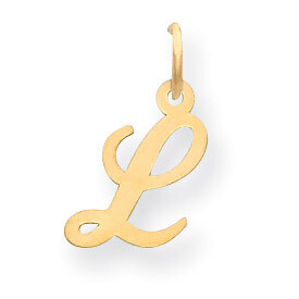 Initial L Charm 14K Gold Small Fancy Script YC650L, MPN: YC650L, 886774136585