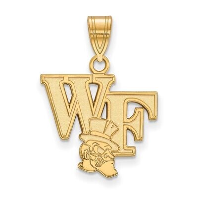 Wake Forest University Medium Pendant 14k Yellow Gold 4Y043WFU, MPN: 4Y043WFU, 886774881881