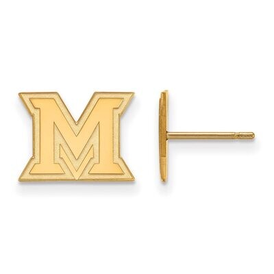 Miami University x-Small Post Earring 10k Yellow Gold 1Y007MU, MPN: 1Y007MU, 886774804446