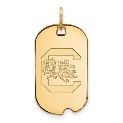 University of South Carolina Small Dog Tag 10k Yellow Gold 1Y027USO, MPN: 1Y027USO, 886774814254