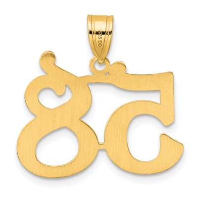 Number 58 Pendant 14k Gold Polished APN58, MPN: APN58, 196904079928
