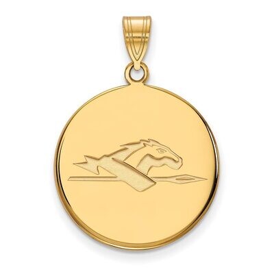 Longwood University Large Disc Pendant 10k Yellow Gold 1Y018LOC, MPN: 1Y018LOC, 886774811130