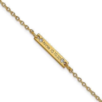 1 Station Diamond Bracelet 7 Inch 14k Gold Brushed XNA1181/1Y, MPN: XNA1181/1Y,