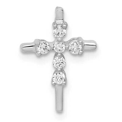 1/6Ct. Diamond Cross Chain Slide 14k White Gold PM5024-016-WA, MPN: PM5024-016-WA, 883957305196