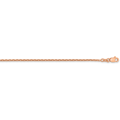 24 Inch 1.65mm Solid Diamond-cut Cable Chain 14k Rose Gold RSC39-24, MPN: RSC39-24, 886774599021