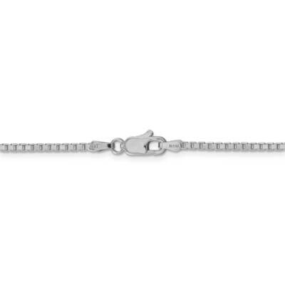 28 Inch 1.9mm Box Chain 14k White Gold WLB200-28, MPN: WLB200-28, 886774586632