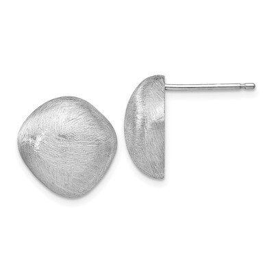 Leslie&#39;s Scratch-finish Post Earrings Sterling Silver HB-QLE1214, MPN: QLE1214, 191101750984