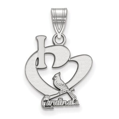 St. Louis Cardinals Large I love Logo Sterling Silver SS018CRD, MPN: SS018CRD, 886774628332