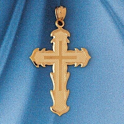 Dazzlers Jewelry Cross Pendant Necklace Charm Bracelet in Yellow, White or Rose Gold 7705, MPN: DZ-…