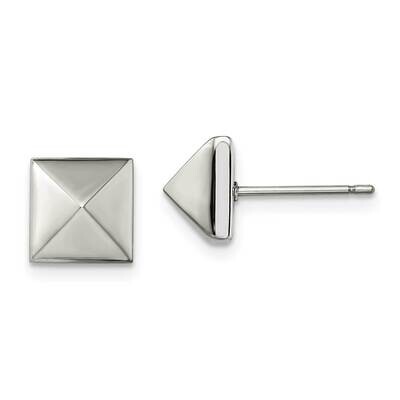 8mm Stud Post Earrings Stainless Steel Polished SRE892, MPN: SRE892, 886774612089