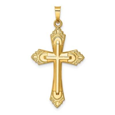 Fleur de Lis Cross 14k Hollow Polished XR1820, MPN: XR1820, 883957873657