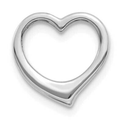 Heart Chain Slide 10k White Gold Polished 10C2917W, MPN: 10C2917W, 63721815438