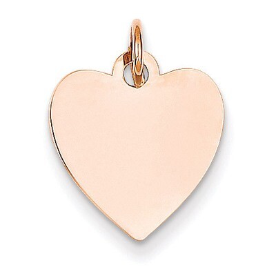 Heart Disc Charm 14k Rose Gold XAC808, MPN: XAC808, 883957344287