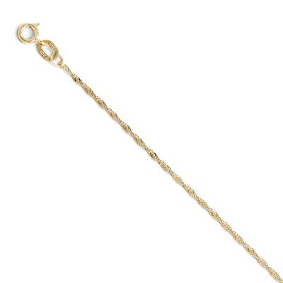 Leslie&#39;s Singapore Chain 16 Inch - 10k Gold HB-5056-16, MPN: 5056-16, 886774997315