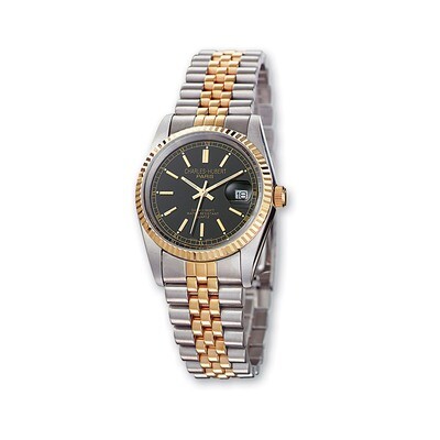 Charles Hubert IP-plated Two-tone 26mm Black Dial Watch Ladies XWA1818, MPN: XWA1818, 811233012605