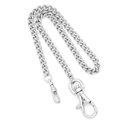 Charles Hubert Solid Stainless Steel 14.5in Pocket Watch Chain XWA1899, MPN: XWA1899, 811233010656