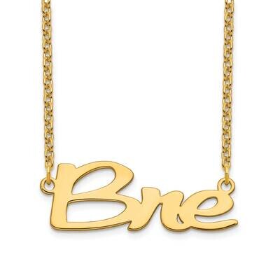 Short Veilchin Nameplate Necklace Gold-plated  XNA1069GP, MPN: XNA1069GP, 191101221163