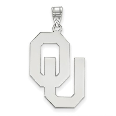 University of Oklahoma x-Large Pendant 14k White Gold 4W005UOK, MPN: 4W005UOK, 886774832678