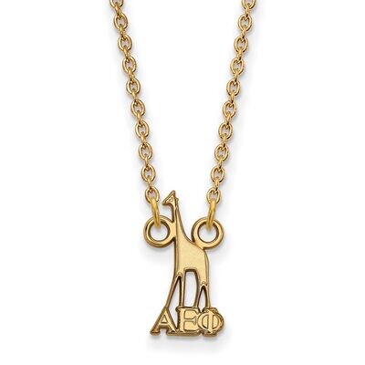 Alpha Epsilon Phi Extra Small Pendant with 18 Inch Chain Gold-plated Silver GP039AEP-18, MPN: GP039…