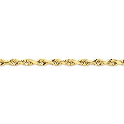 5.0mm Diamond-cut Quadruple Rope Chain 8 Inch 14k Gold QTR040-8, MPN: QTR040-8, 886774398419